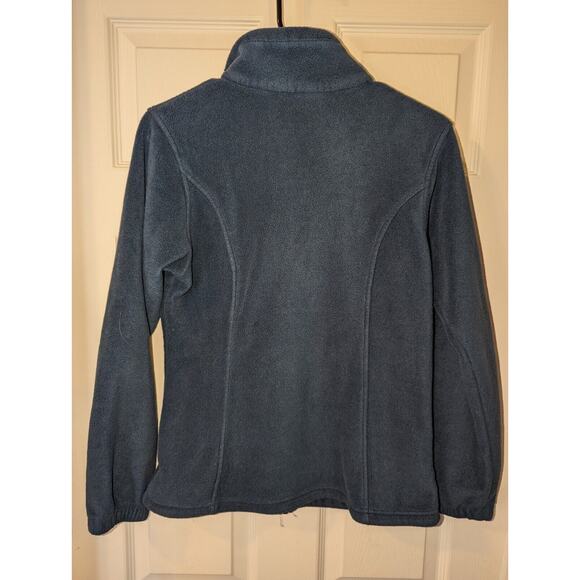 Columbia Fleece Jacket Women's M Fast Trek ll Full Zip Gray Sweater Windbreaker - Picture 6 of 10